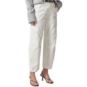Citizens of Humanity Marcelle Low Rise Barrel Cargo Pants Pashmina Size 25